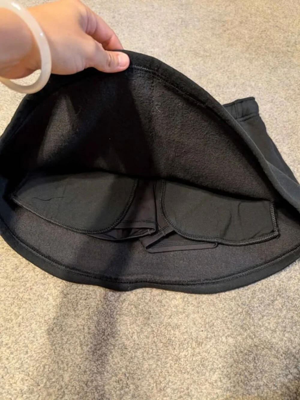 Aerie sweatshirt skirt size small black color